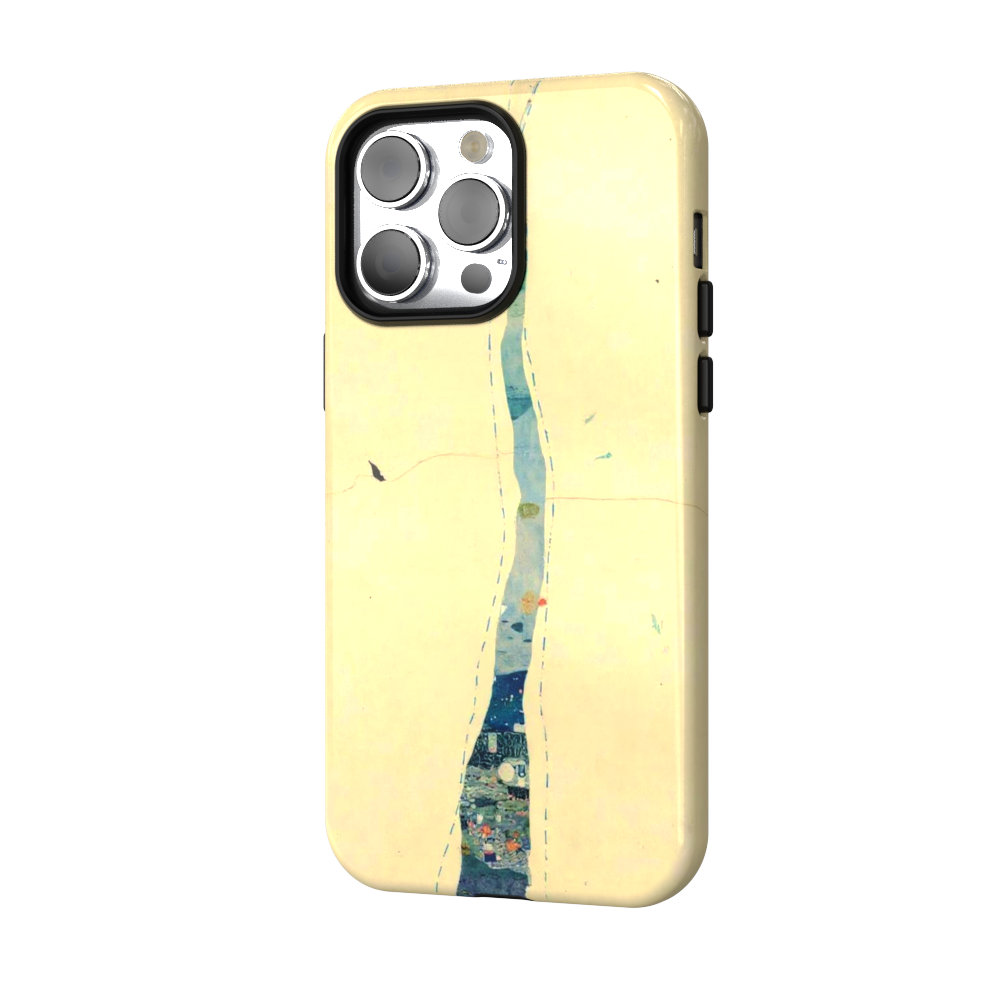 The Mended Map - Minimalist Collage Case