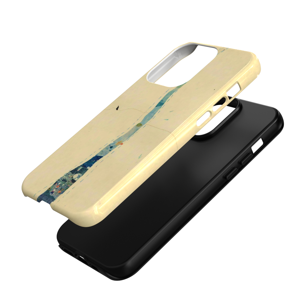 The Mended Map - Minimalist Collage Case