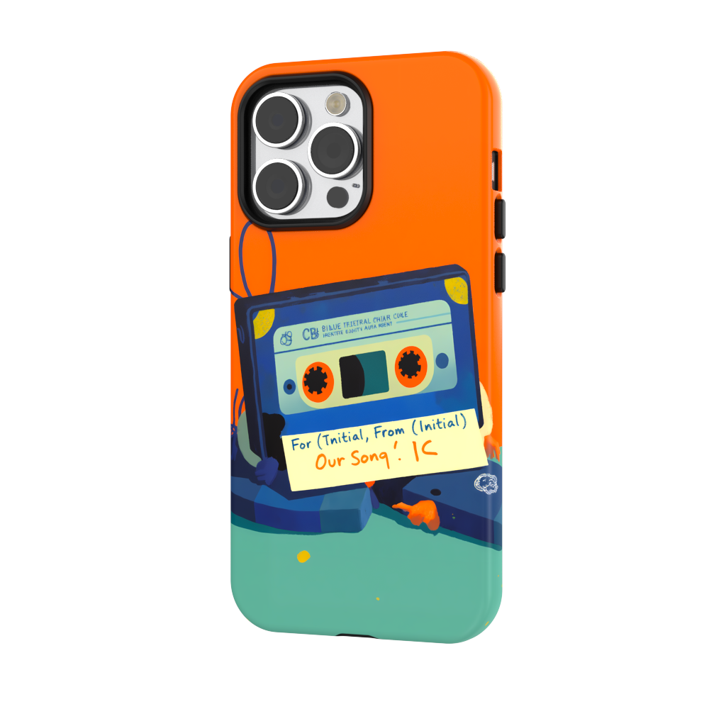 Cassette Tape Love Song - Retro Music Case