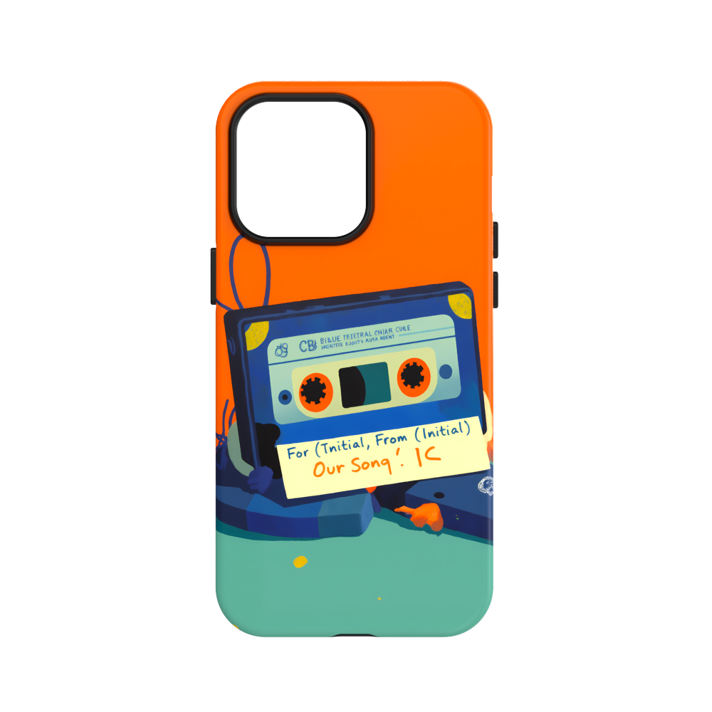 Cassette Tape Love Song - Retro Music Case