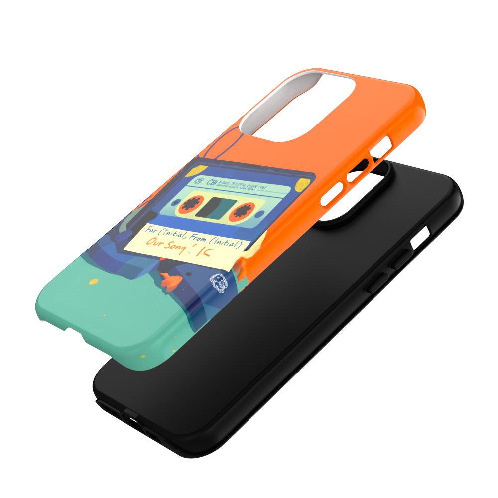 Cassette Tape Love Song - Retro Music Case