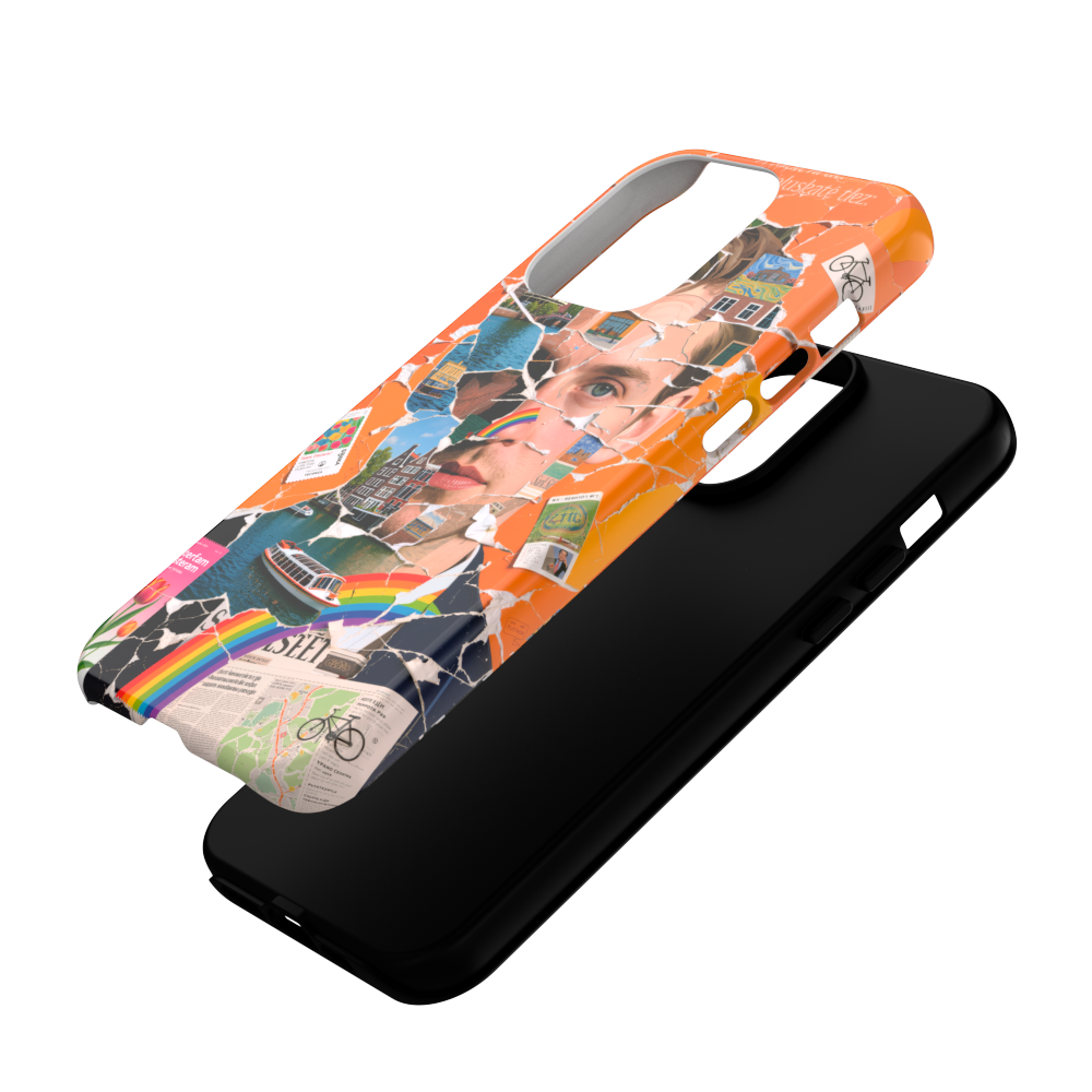 Amsterdam Canals - Collage Art Case