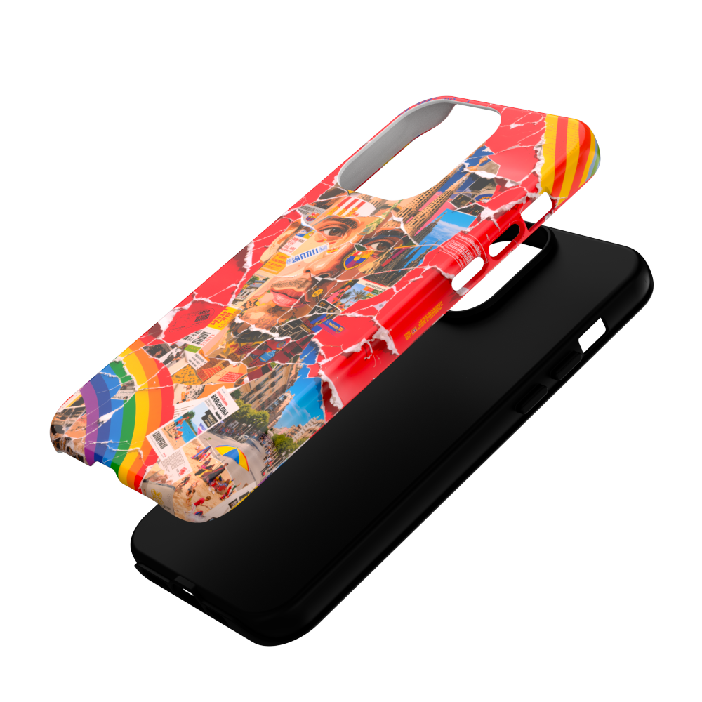Barcelona Passion - Collage Art Case