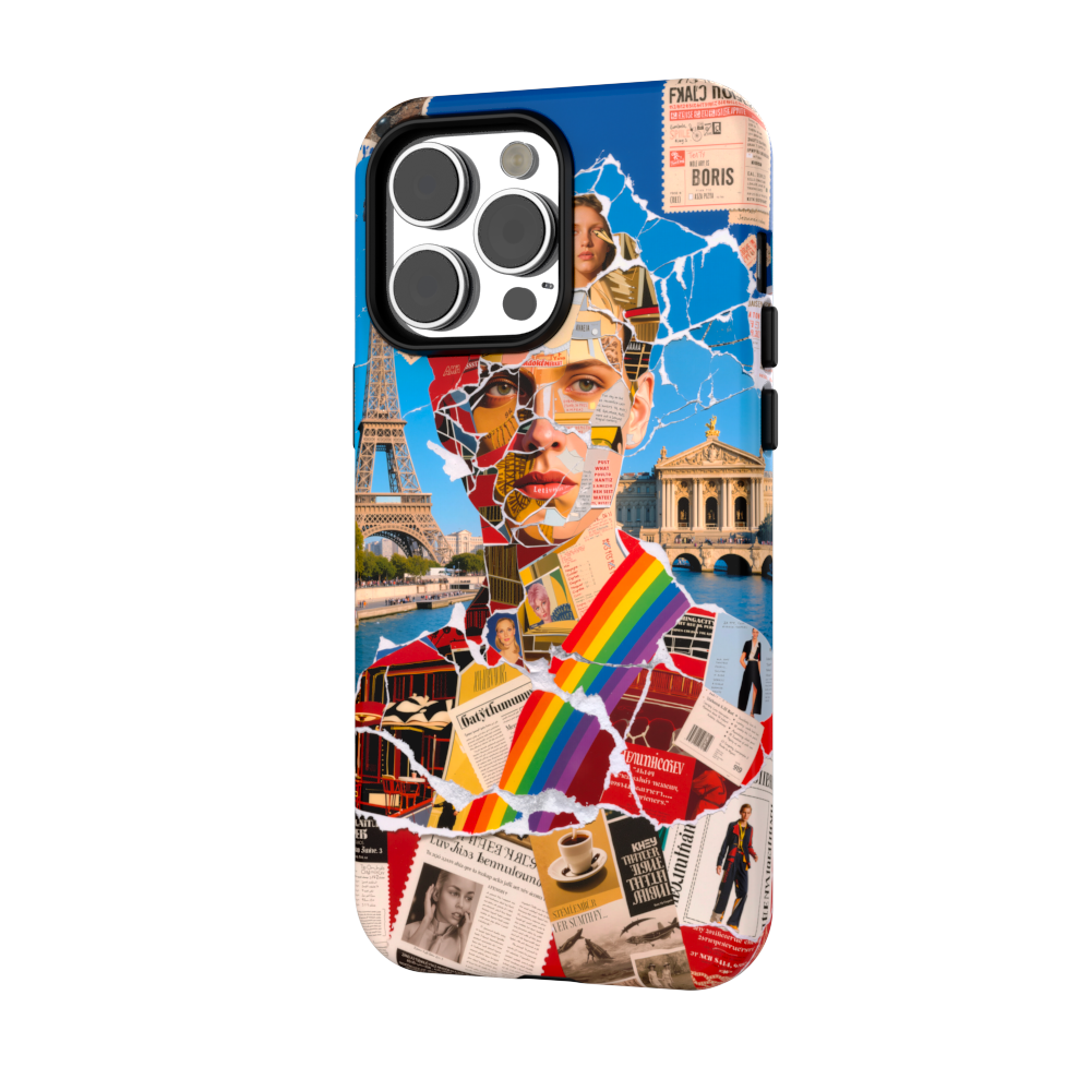 Parisian Romance - Collage Art Case