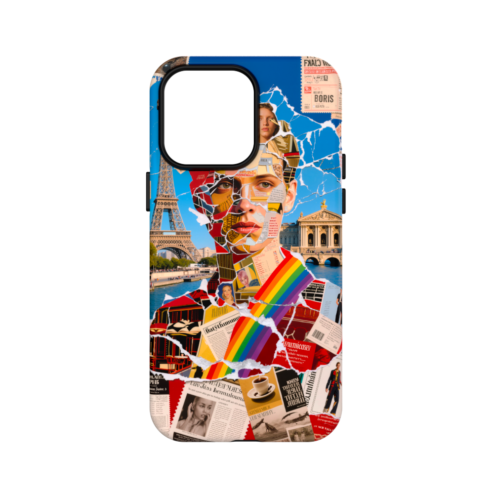 Parisian Romance - Collage Art Case