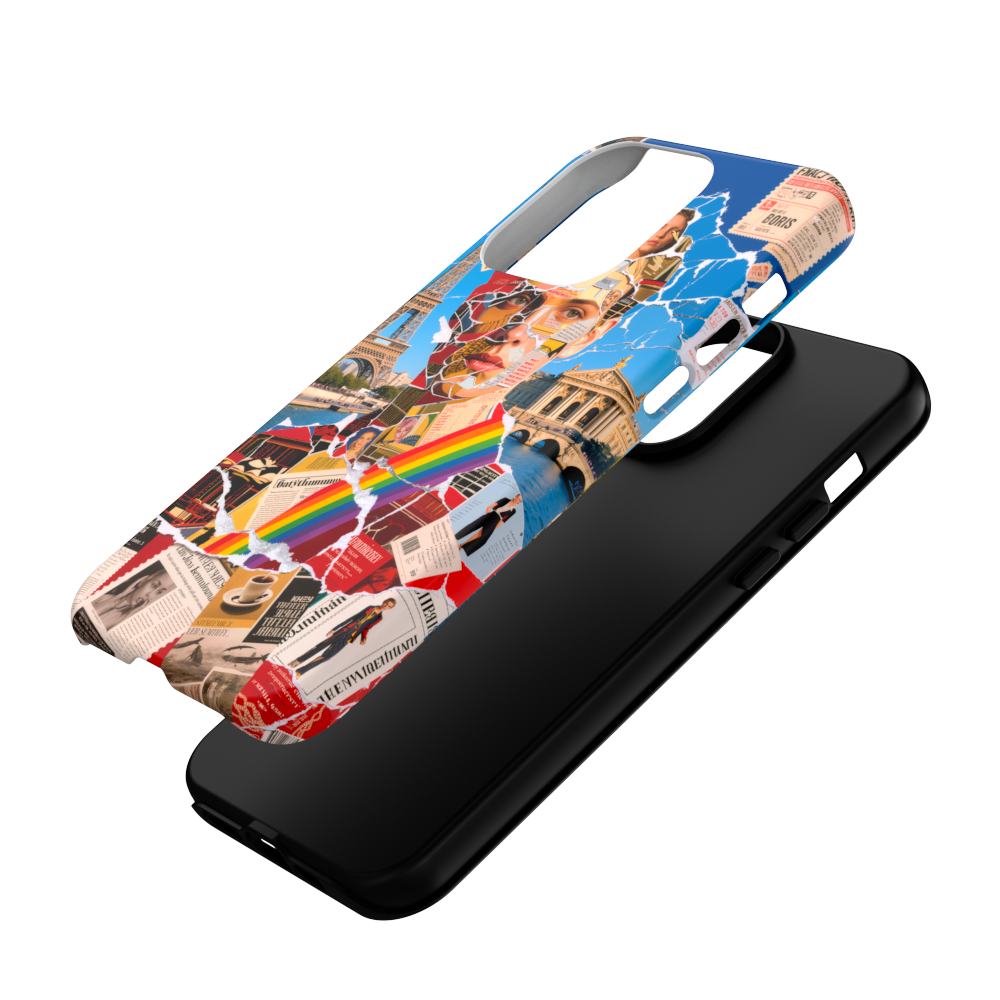 Parisian Romance - Collage Art Case