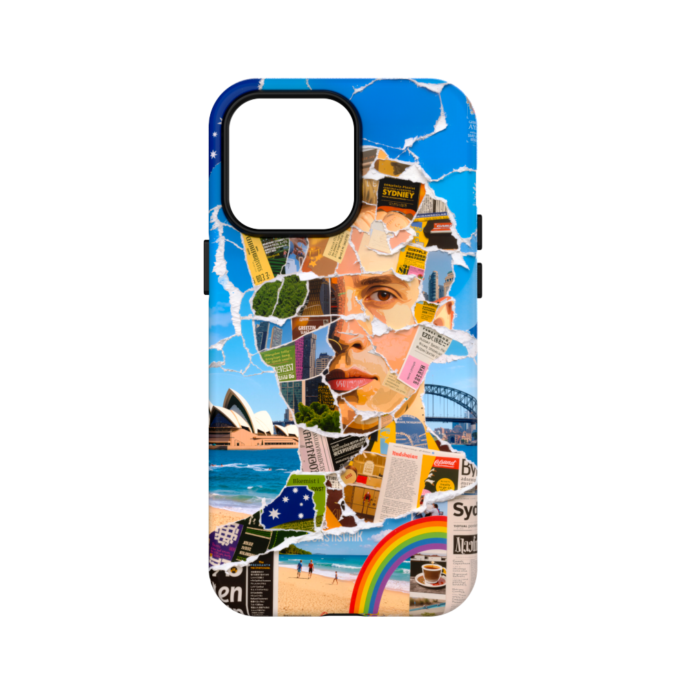 Sydney Sunburst - Collage Art Case