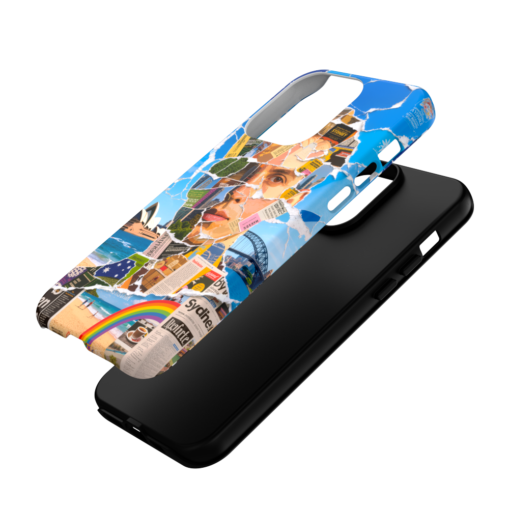 Sydney Sunburst - Collage Art Case